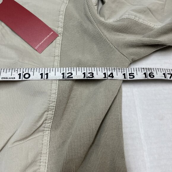 Wearables By XCVI Lenchen Jacket Dress Womens XS Tan Ruched Lagenlook Capsule - Picture 10 of 10